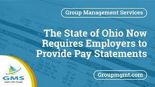The State of Ohio Now Requires Employers to Provide Pay Statements