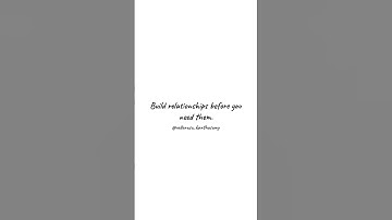 Networking Power - Build relationships before you need them.