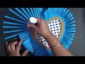 Flower wall craft ideas/unique wall hanging ideas 