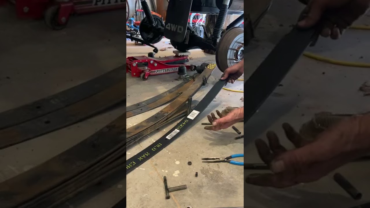 ARB Old Man Emu add a leaf installation 1st gen Tacoma D43XL