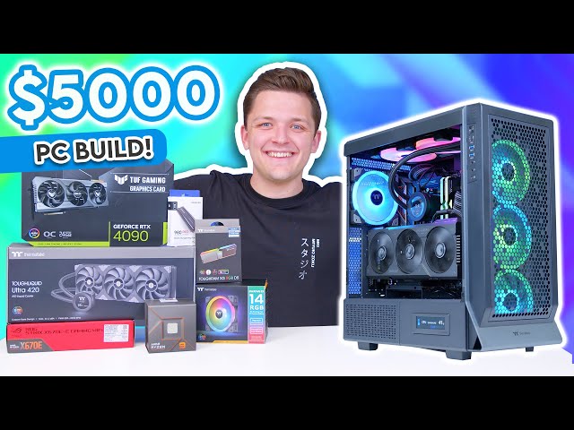 The ULTIMATE RTX 4090 Gaming PC Build! 😲 Full Gameplay Benchmarks w/ Ryzen  7950X! 