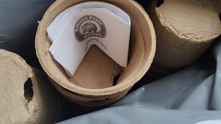 Peat Pots Unpacking and Planting Tips biodegradable pots 😁