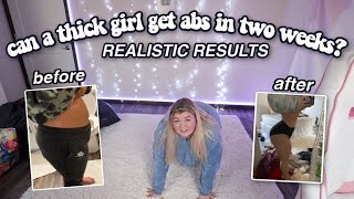 I DID THE CHLOE TING 2 WEEK AB SHRED AND THIS IS WHAT HAPPENED *REAL results from a thick girl*