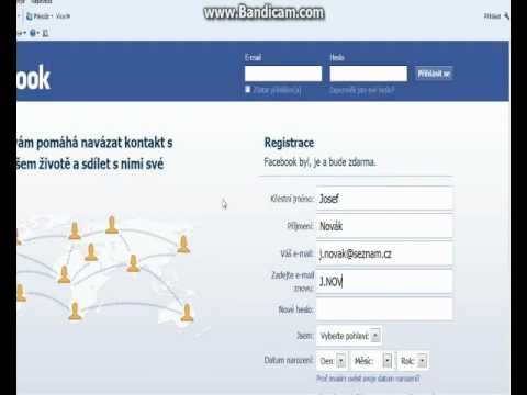 Video: Jak Se Zaregistrovat Na Facebooku