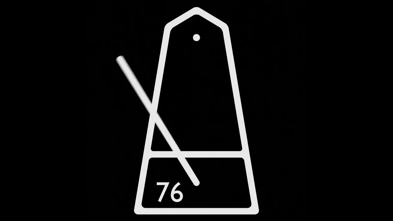 [Andante,Moderato]76 BPM Metronome[60fps] YouTube