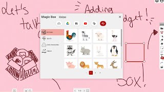 myViewBoard Whiteboard: Adding Widgets