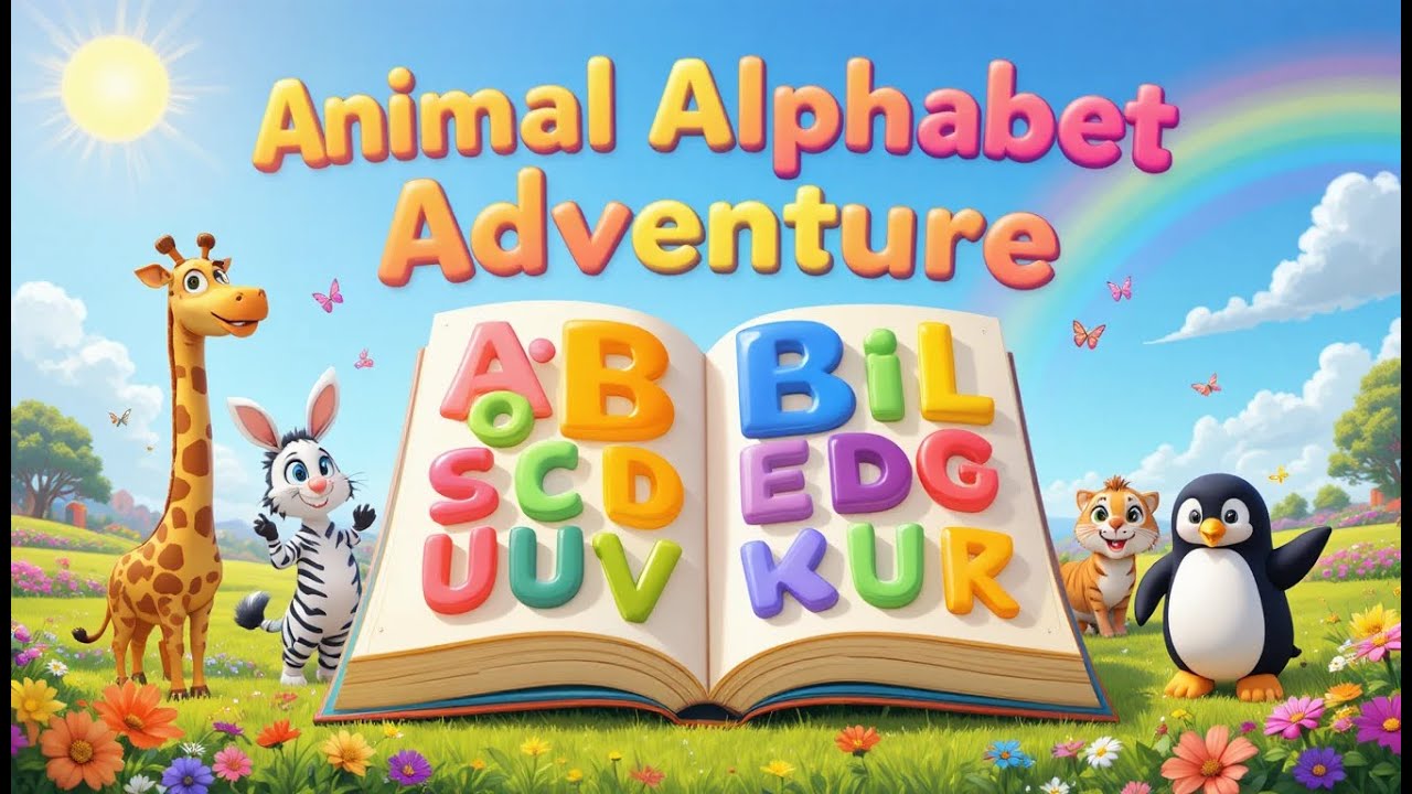 ABC Animal Song for Kids 🐾 | A to Z Animal Sounds and Names | Fun Learning