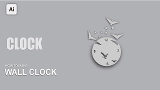 Adobe Illustrator Tutorial | How To Create Wooden Wall Clock In Adobe Illustrator