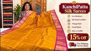 15% OFF | Pastel & Vintage Style Kanjivaram Silk Sarees ❤️ Pure Handloom & Silk Mark Certified. screenshot 2