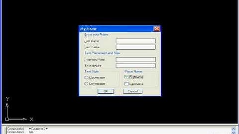 Free AutoCAD Tutorial - How to create AutoLisp with Dialog Box 7/8 - AutoCAD All Version