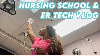 Information Balancing Nursing School & Working as a night shift ER Tech Update