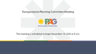 Transportation Planning Committee (TPC) Meeting - November 19, 2025, 9:00 a.m.