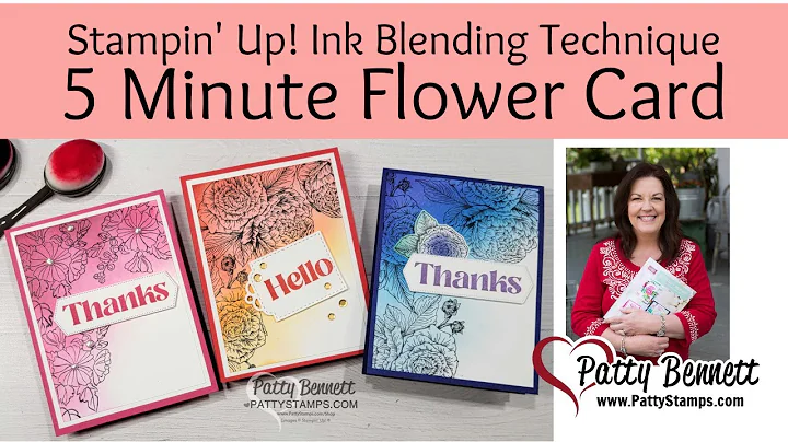 Make 5 Minute Flower Cards with Ink Blending
