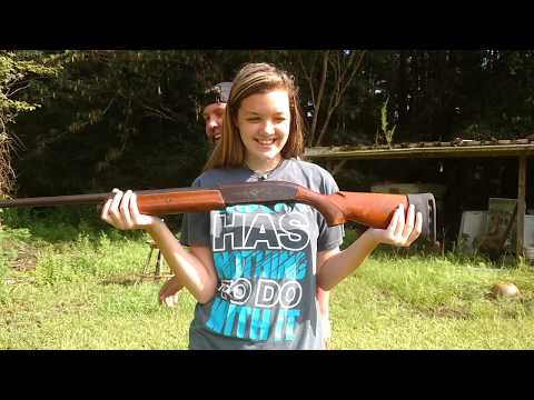 Haley:s Very First Time Shooting 12 Gauge!!!
