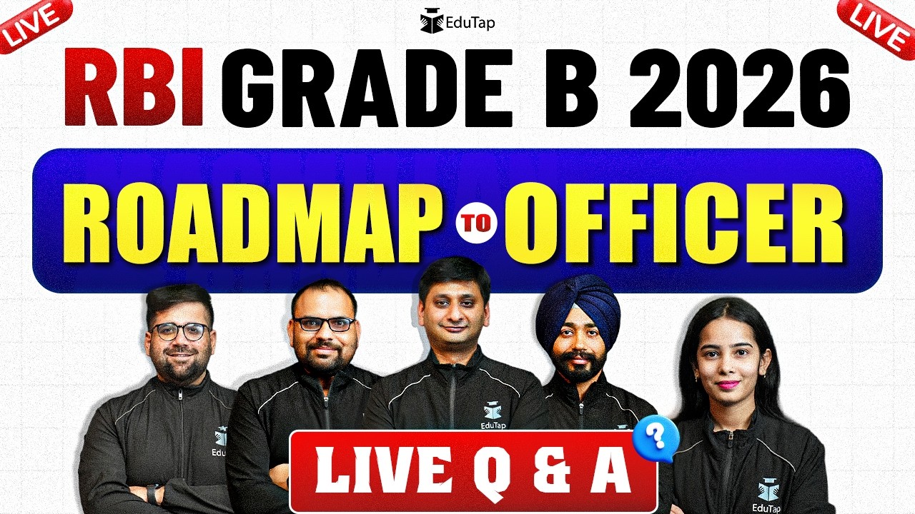 RBI Grade B Preparation Roadmap 2026 | Subject-Wise Strategy + Live Q&A