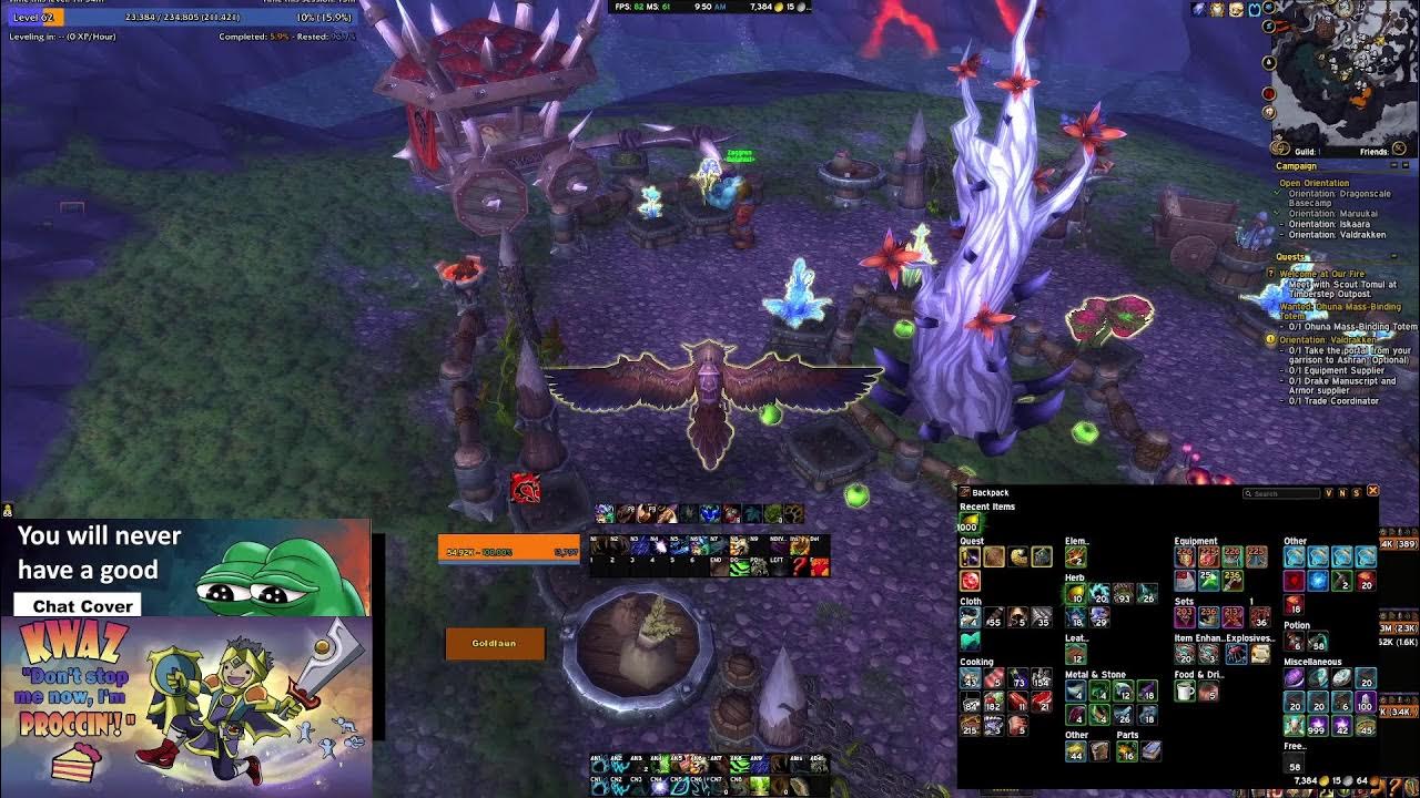 After many months of farming Draenic Seeds daily! Today's the big day I