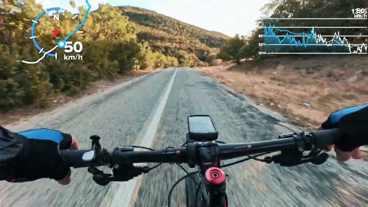 MTB İLE HIZLI İNİṢ  KÖY YOLLARI .Mtb BIKE  FAHREN ABFAHRT 