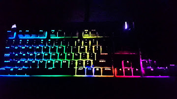 Corsair Strafe RGB Cherry MX Silent keyboard sound activated