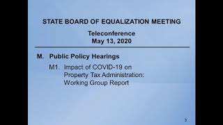 May 13, 2020 BOE Board Meeting - PM Session