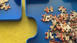 4000 Piece Educa World Map Puzzle Sorting The Pieces