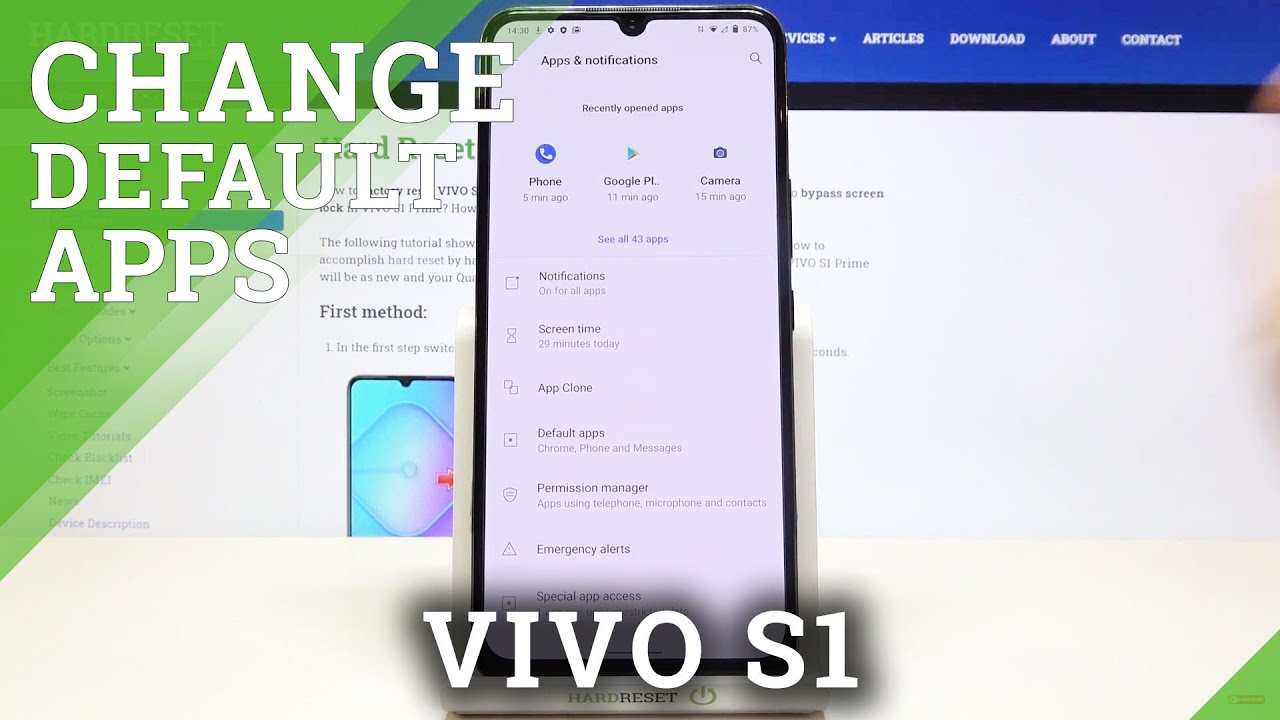 How To Change Default Browser In Vivo S1 Set Favourite Browser As