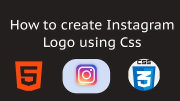 Create Instagram logo/icon using only Css | pure css project