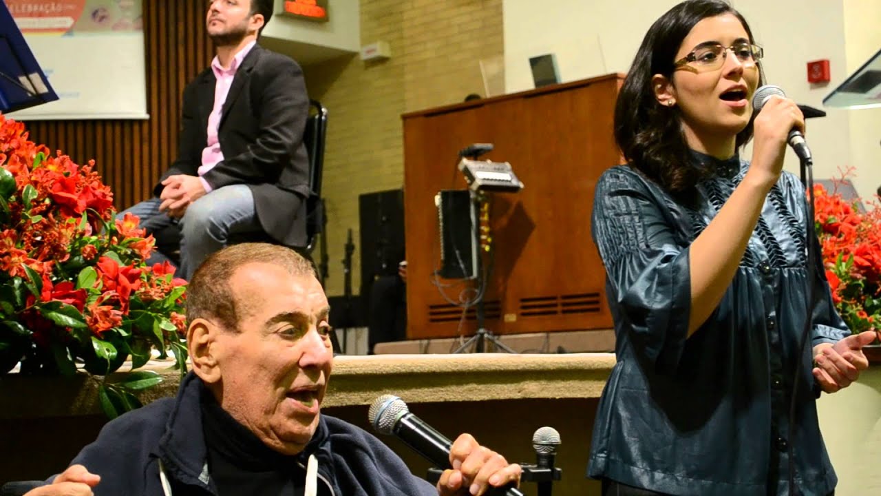 Luiz de Carvalho e sua filha Priscilla na Igreja Batista da Liberdade-SP II