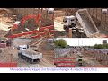MERCEDES-BENZ AROCS Dump Truck / Kipper, Rückwärts & Abkippen, HITACHI ZAXIS 220 US LC