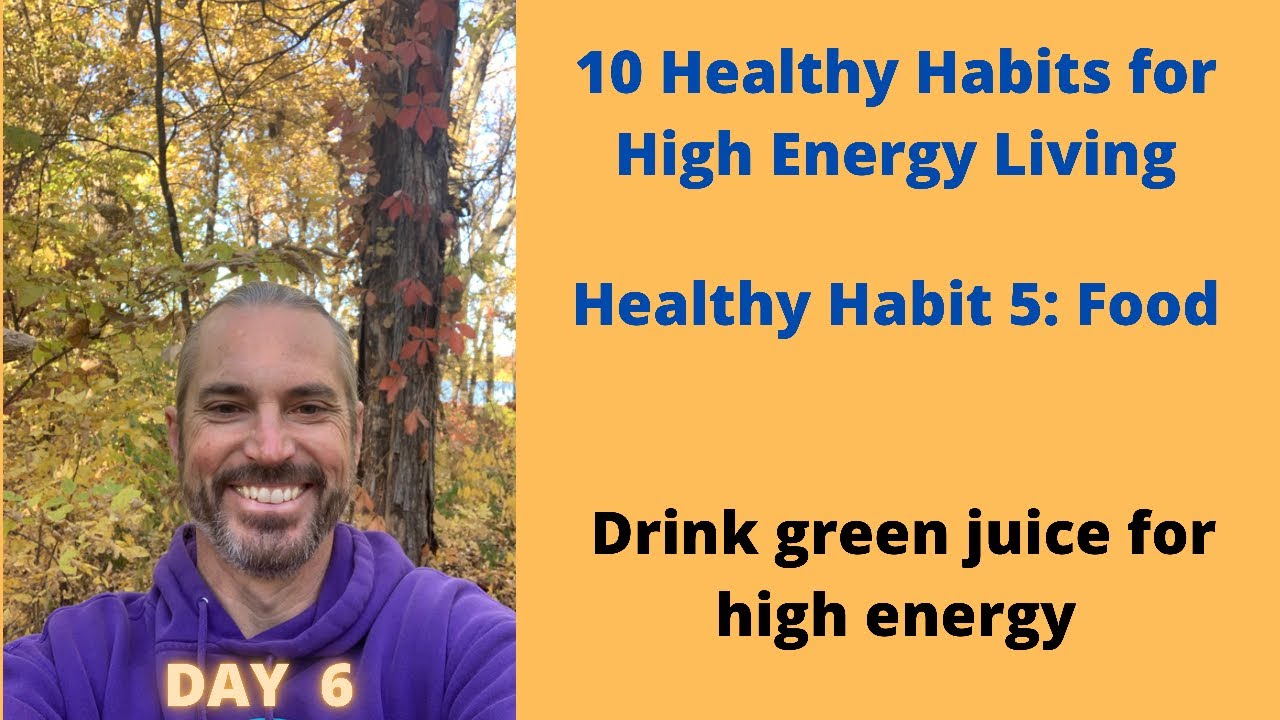 Drink green juice for high energy YouTube