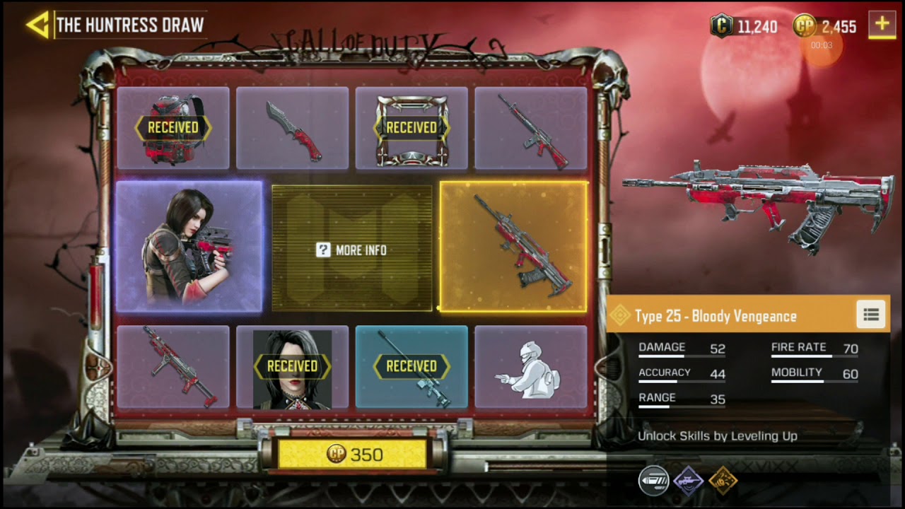 Call Of Duty Mobile Getting Artery from The Huntress Draw! - YouTube