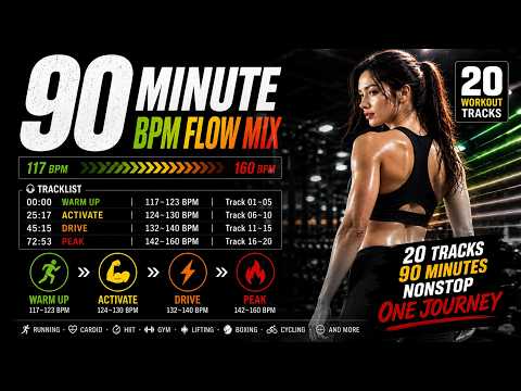 FitBeat Lab 90-Minute BPM Flow Mix | 20 Workout Tracks | 117-160 BPM