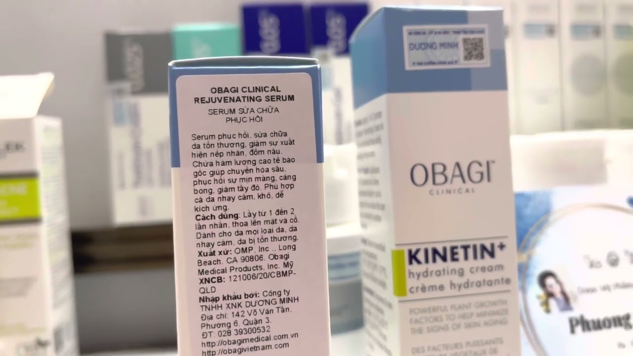 Serum-kem dưỡng Kinetin cấp ẩm và phục hồi của hãng Obagi dược mỹ phẩm cao cấp của Mỹ 