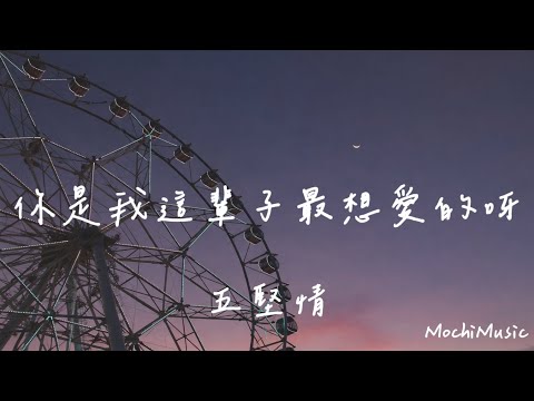 五堅情-你是我這輩子最想愛的呀『你是我這輩子最想愛的呀，如果時間剩最後一粒沙，放在心上化成流星許願在你身旁』(動態歌詞｜高音質純分享)《Mochi Music》#五堅情 #你是我這輩子最想愛的呀