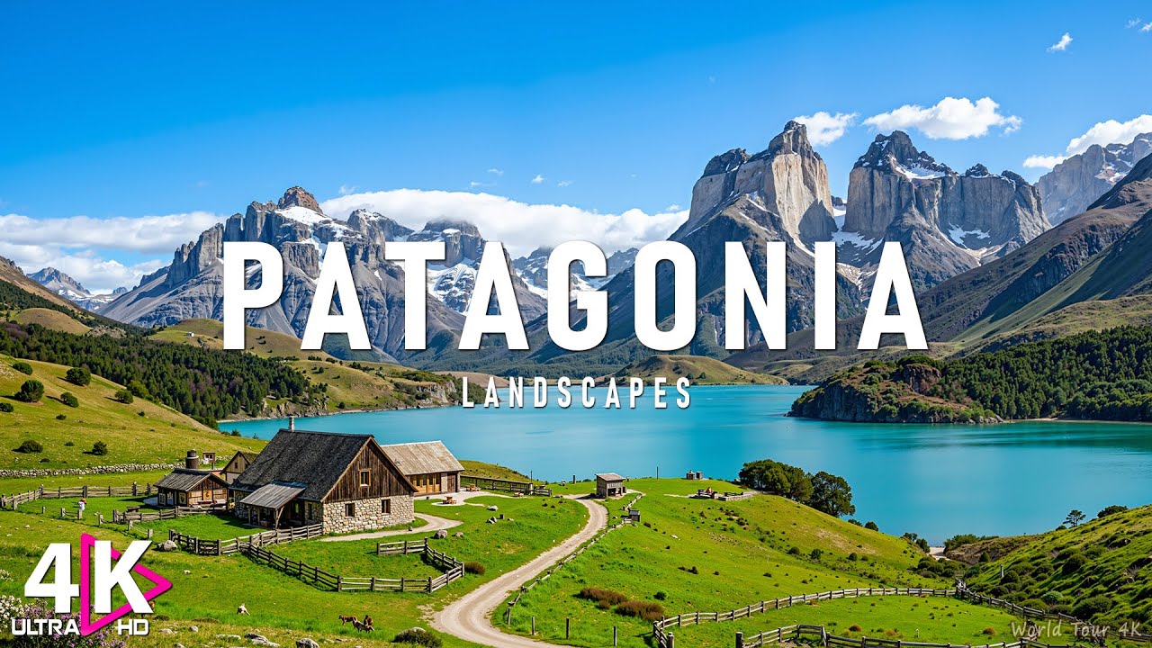 Patagonia 4K - Dramatic Mountain Aerial Views & Untamed Wilderness | Healing Music