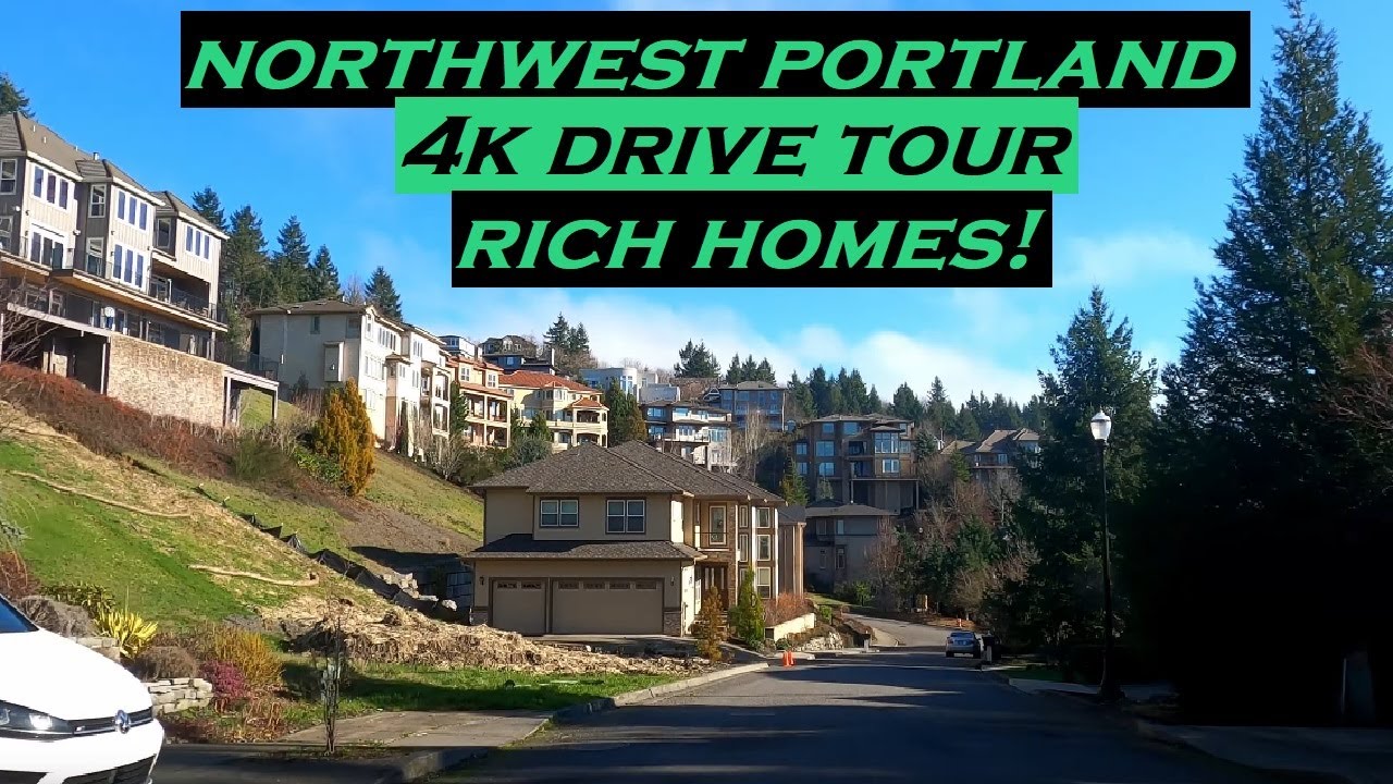 Northwest Portland, Oregon | 4k Driving Tour | Rich Homes | Dashcam