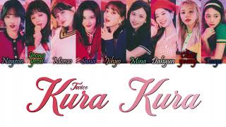 TWICE (トゥワイス) - Kura Kura Kan/Rom/Eng Color Coded Lyrics