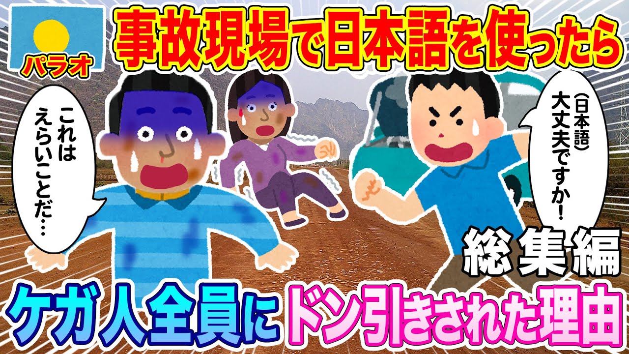 【総集編】パラオ観光中に事故に遭遇、とっさに日本語で話しかけたらその場にいたケガ人全員にドン引きされた理由…【海外の反応】【ゆっくり解説】