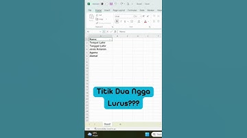 Titik Dua di Excel Ngga Lurus? #excel #exceltips #exceltricks #exceltutorial #microsoft