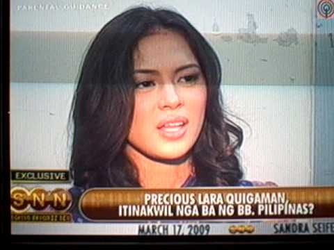 Precious Lara on Bb. Pilipinas