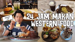 🍝 24 JAM MAKAN WESTERN FOOD | MURNI DISCOVERY vs UAK CAKE vs SORU STATION 🍴😋