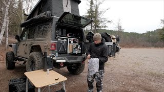 Nature overland camping with my Jeep (Asmr Nature Sound Relaxing)