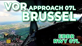 VOR approach runway 07L Brussels Airport (BRU EBBR)