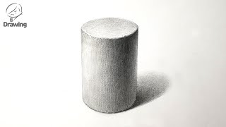 소묘 기초 원기둥 기본도형 연필그림 그리기 / How to draw Cylinder [Drawing woo]