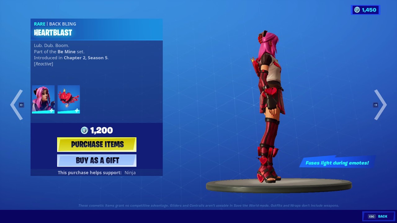 Fortnite Lovely skin (Be Mine set)! YouTube