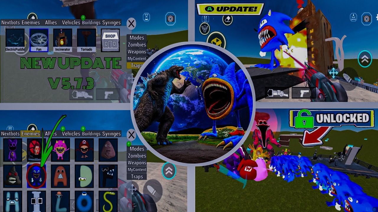 NEW UPDATE V 5.7.3 NEXTBOTS IN PLAYGROUND MOD GAME PLAYING ||  