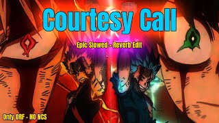 Courtesy Call Anime Edit Epic Slowed Reverb Bakugo X Deku Clash