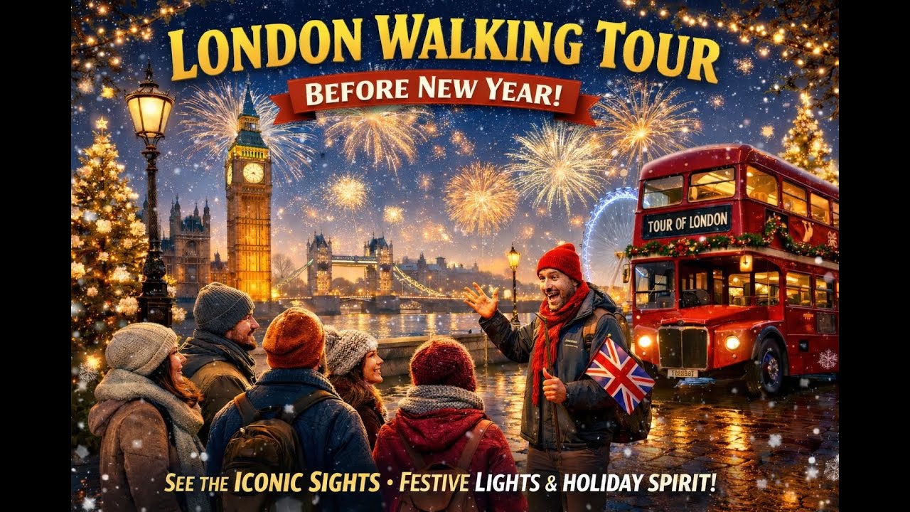 London Christmas Lights 2025 | 4K HDR Relaxing Walking Tour