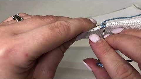 Learn to do the Needlepoint Binding Stitch with this simple tutorial