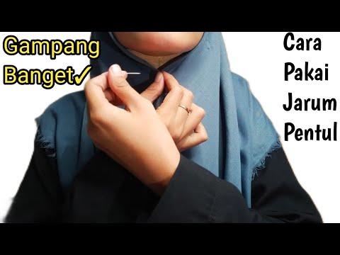 CARA MUDAH MENGGUNAKAN JARUM PENTUL TIDAK MERUSAK HIJAB