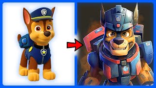 🤖 PAW PATROL all characters as TRANSFORMERS